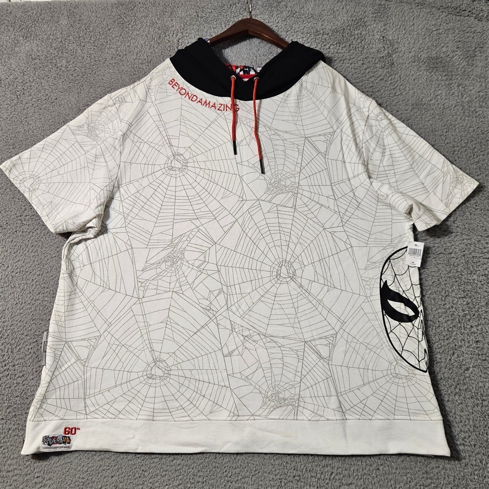Disney Parks Marvel Spider Man 60th Anniversary Hoodie T Ashley Eckstein 2XL XXL